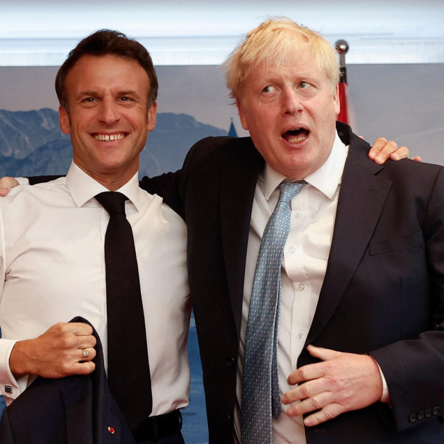 Emmanuel Macron i Boris Johnson
