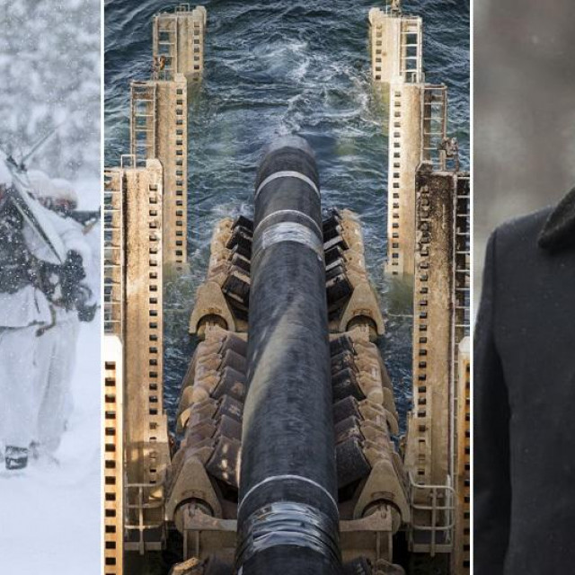 Ruski vojnici tijekom vježbi, plinovod Sjeverni tok 2 i Vladimir Putin