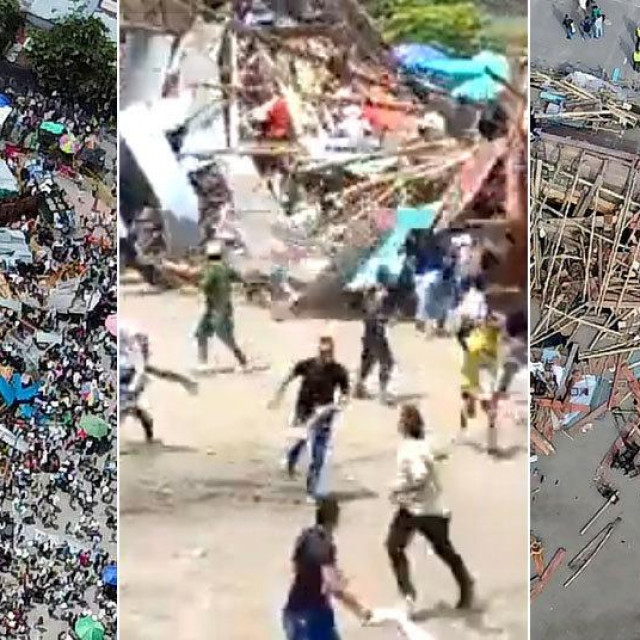 Urušavanje tribine u Kolumbiji