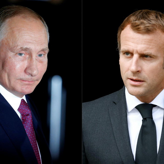 Vladimir Putin i Emmanuel Macron