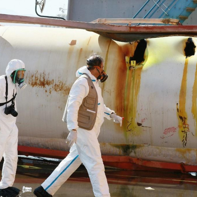 Forenzičari na lokaciji curenja plina