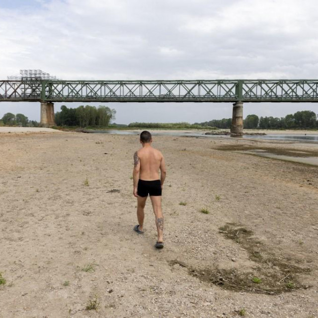 Rijeka Ticino nakon suše