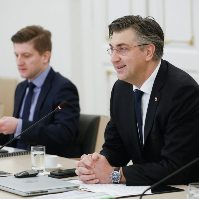 Zdravko Marić i Andrej Plenković