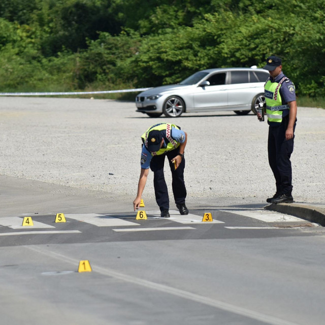 očevid nakon prometne nesreće u Karlovcu u kojoj je poginuo biciklist