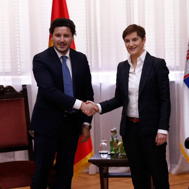 Dritan Abazović i Ana Brnabić