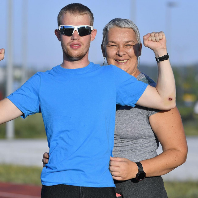 Antonija na treninzima i natjecanjima prati mama Gordana, predsjednica Paraatletskog kluba Samobor