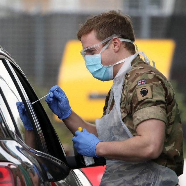 testiranje na covid u Glasgowu u Škotskoj