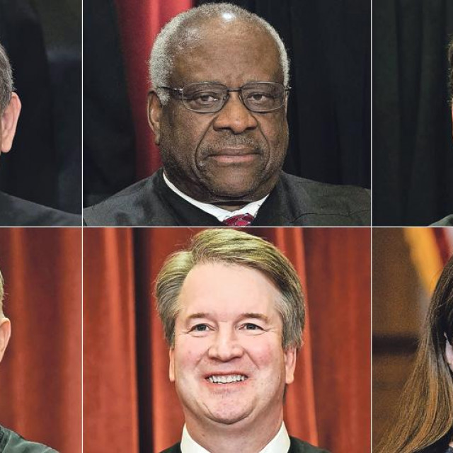 John G. Roberts; Clarence Thomas; Samuel Alito; Neil Gorsuch: Brett Kavanaugh; Amy Coney Barrett