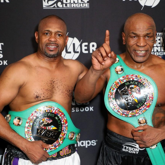 ROY JONES Jr. and MIKE TYSON 