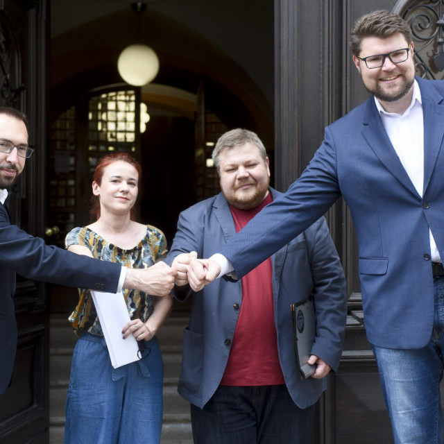 Tomislav Tomašević, Ivan Račan i Peđa Grbin