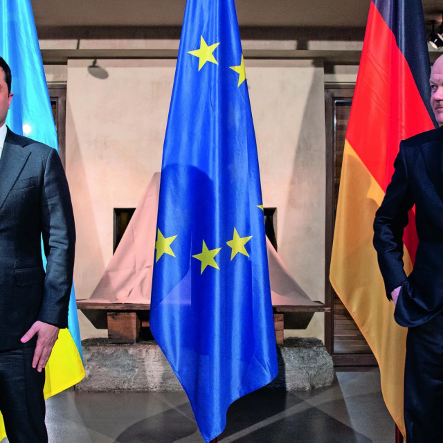 Olaf Scholz i Volodimir Zelenski