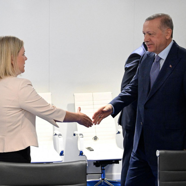 Magdalena Andersson i Recep Tayyip Erdogan