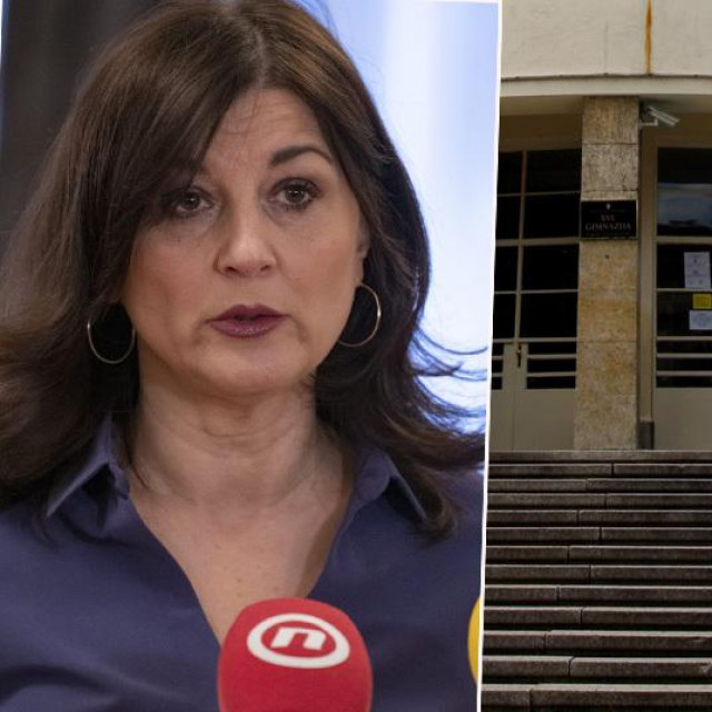 Sanja Musić Milanović i zgrada Klasične gimnazije u Zagrebu
 