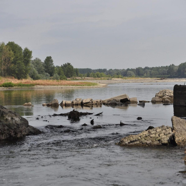 Rijeka Po gotovo je presušila