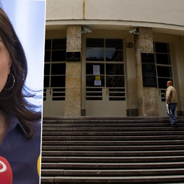 Sanja Musić Milanović i zgrada Klasične gimnazije u Zagrebu
 