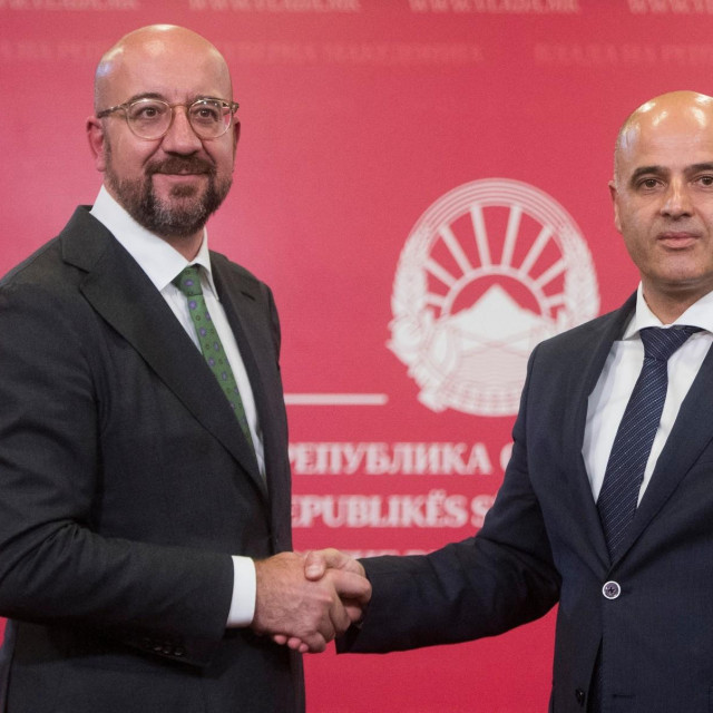 Charles Michel i Dimitar Kovačevski 
