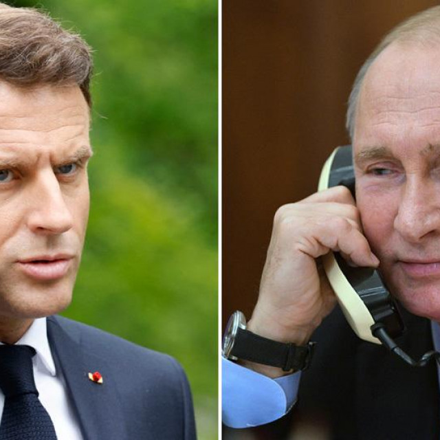 Emmanuel Macron i Vladimir Putin