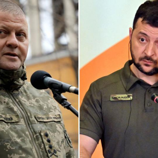 Valerij Zalužni i Volodmir Zelenski
