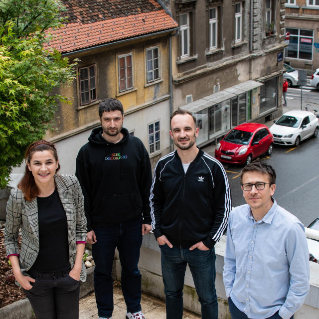 Tim hrvatskog startupa Farseera: Matija Nakić, Luka Mijatović, Matej Trbara i Zrinko Dolić.