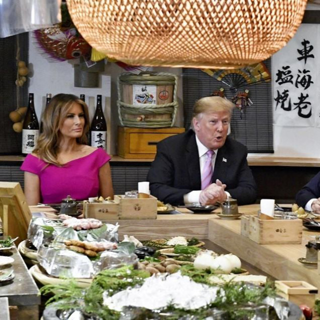 Melania Trump, Donald Trump, Shinzo Abe i Akie Abe