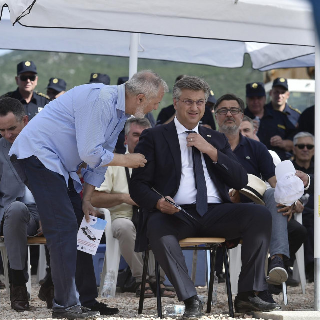 Ante Sanader i Andrej Plenković