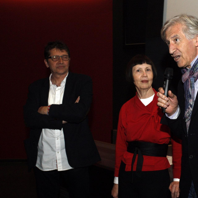 Milan Rašula (prvi s lijeva), Zdenka Visković i Ljubiša Samardžić