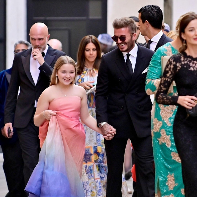 David Beckham i Harper 