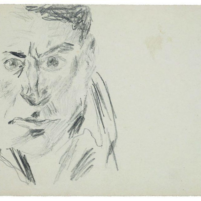 Franz Kafka: Autoportret, 1905-1907.