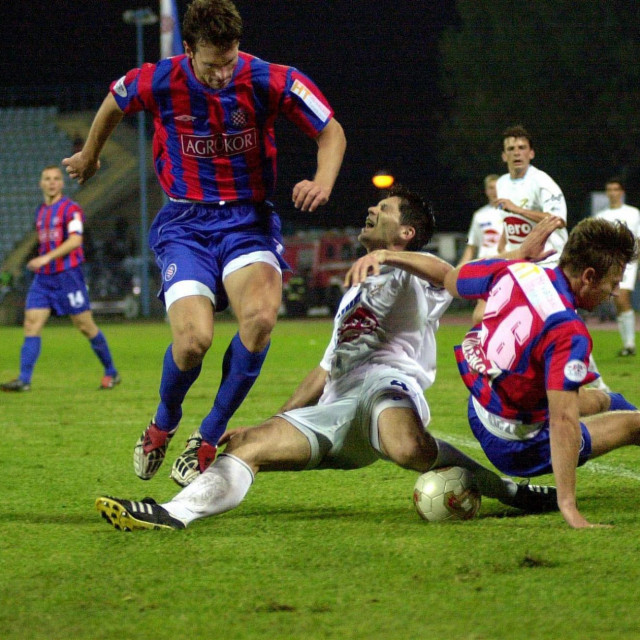 Damir Milinović u dresu Rijeke na utakmici protiv Hajduka 2003.