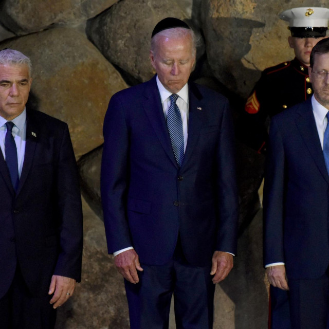 Yair Lapid, Joe Biden i  Isaac Herzog