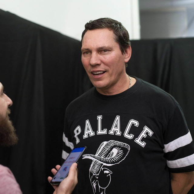 DJ Tiesto s novinarom Jutarnjeg