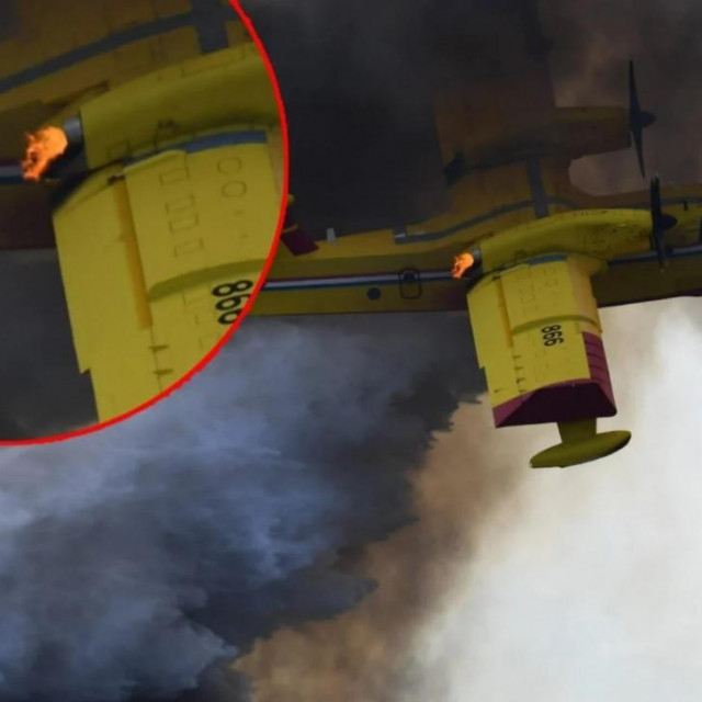 Trenutak kad je iz desnog motora suknuo plamen