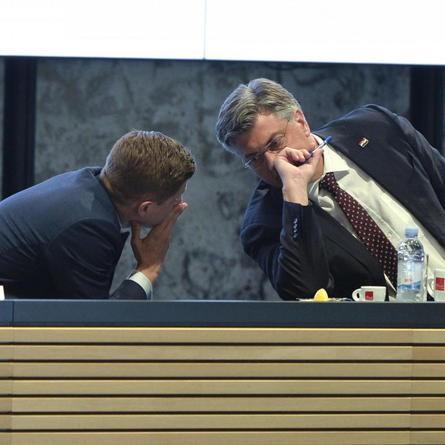 Zdravko Marić i Andrej Plenković