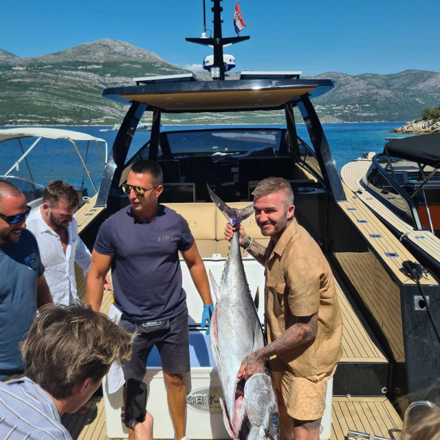 David Beckham u lovu na tunu kod Šipana