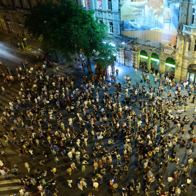 Prosvjednici u Budimpešti