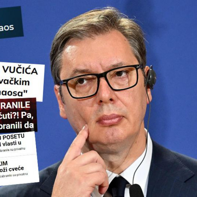 Naslovi na srpskim internetskim novinskim portalima; Aleksandar Vučić