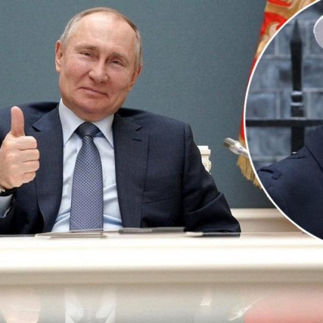 Vladimir Putin, Tony Radakin (u krugu)