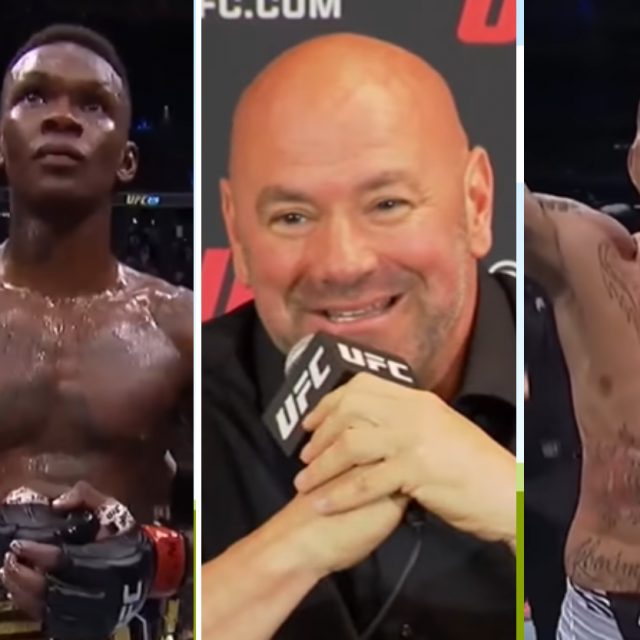 Israel Adesanya, Dana White i Alex Pereira