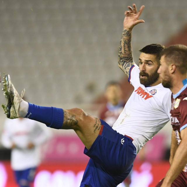 Nino Galović u dresu Rijeke protiv Marka Livaje