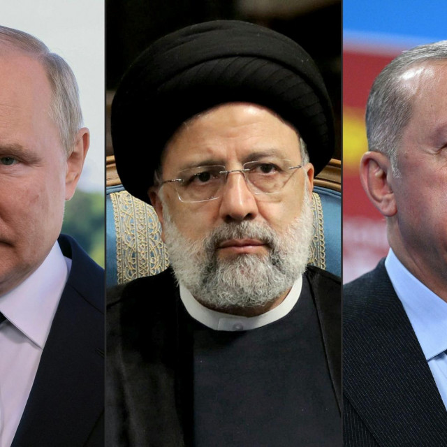 Putin, Erdogan i iranski predsjednik Ebrahim Raisi