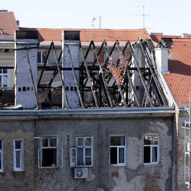 Posljedice sinoćnjeg požara u Berislavićevoj 2