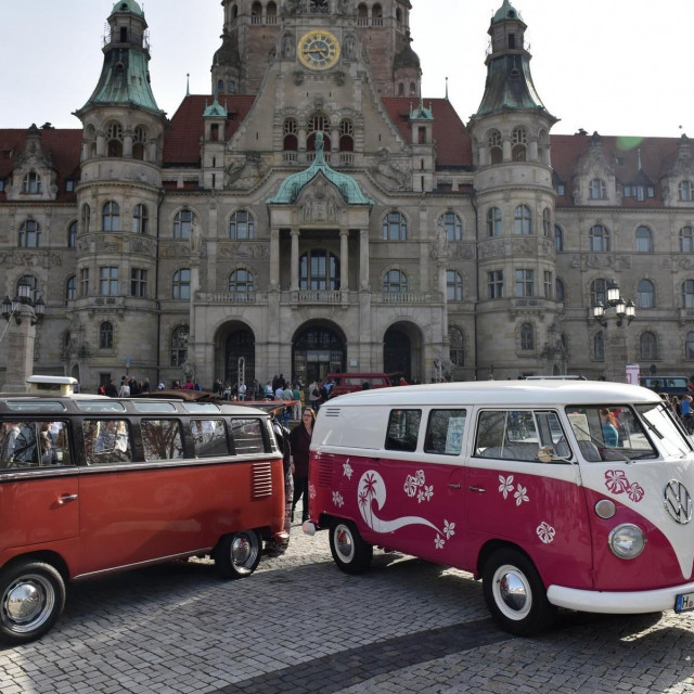 VW kombiji u Hanoveru, ilustracija