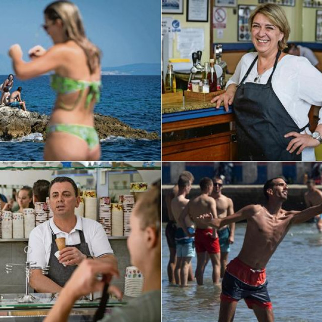 Plaža Ovčice; Zlatna ribica, Slastičarnica Hajduk; plaža Firule