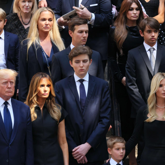 Donald Trump, Melania Trump, Barron Trump, Ivanka Trump i njezina djeca
