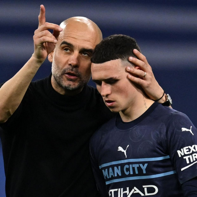Pep Guardiola i Phil Foden