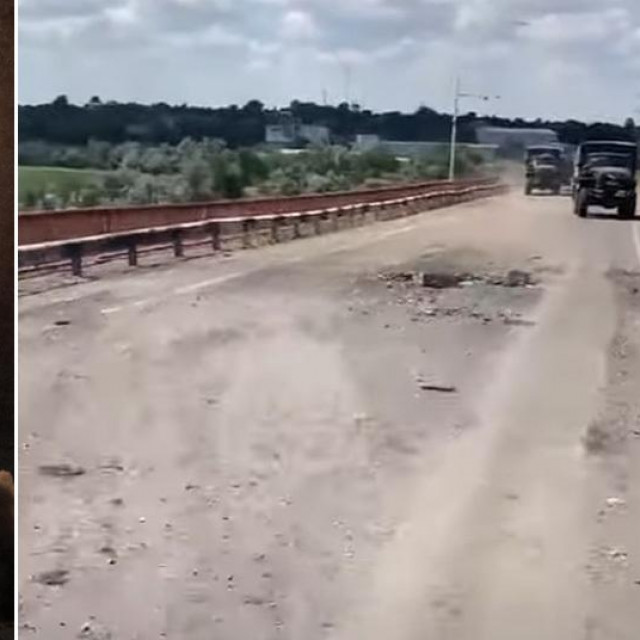 Raketa lansirana iz sustava Himars i most u oblasti Herson koji gađaju Ukrajinci