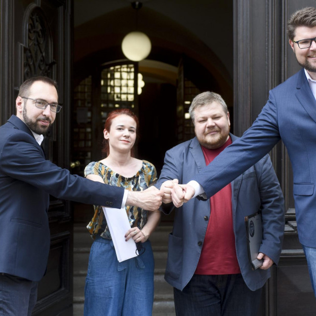 Tomislav Tomašević, Marina Ivandić, Ivan Račan, Peđa Grbin