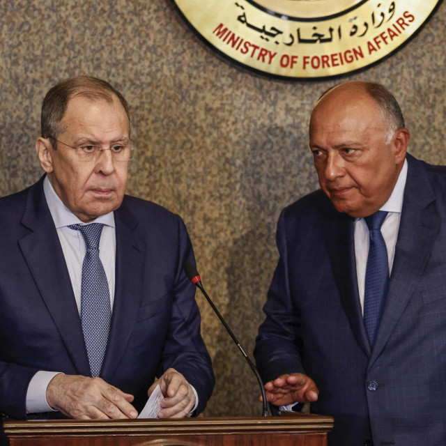 Sameh Šukri i Sergej Lavrov, Kairo