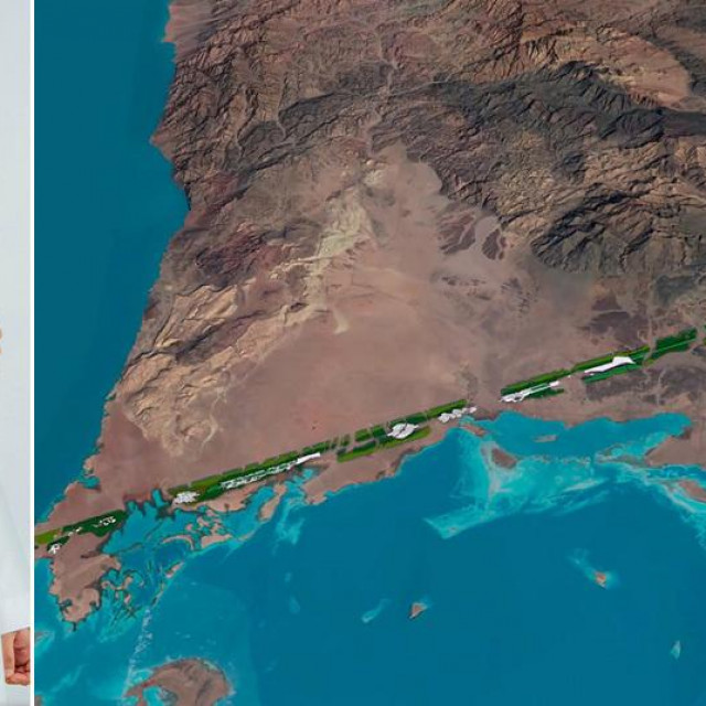 Mohammad bin Salman i prikaz projekta ”The Line”