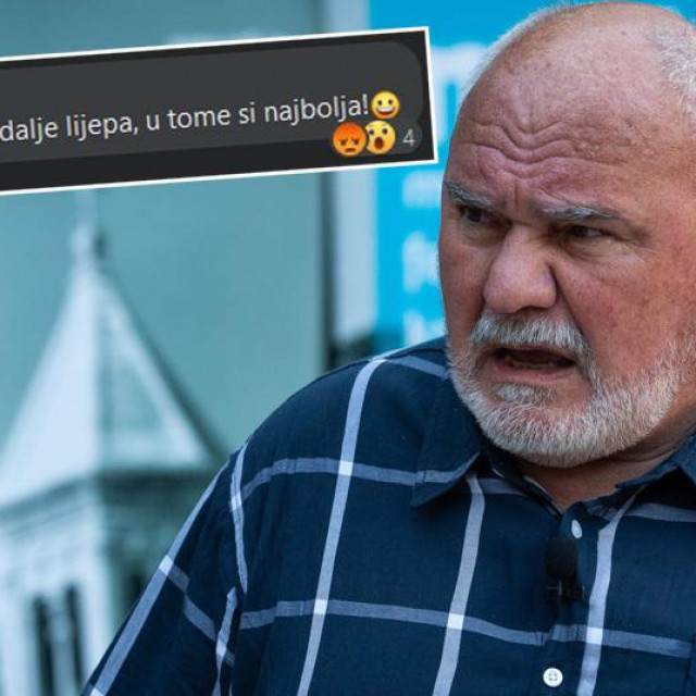 Velimir Visković i screenshot jednog njegovog odgovora na Facebooku